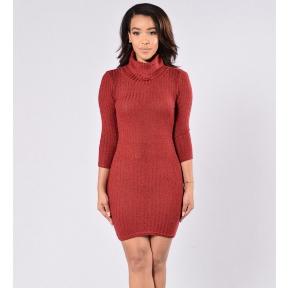 fashion nova turtleneck dress